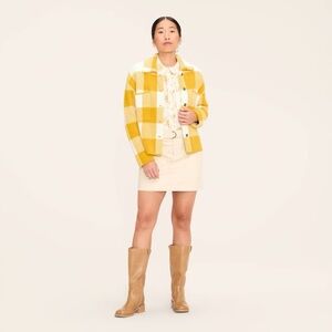 Target X Woolrich yellow plaid shacket
